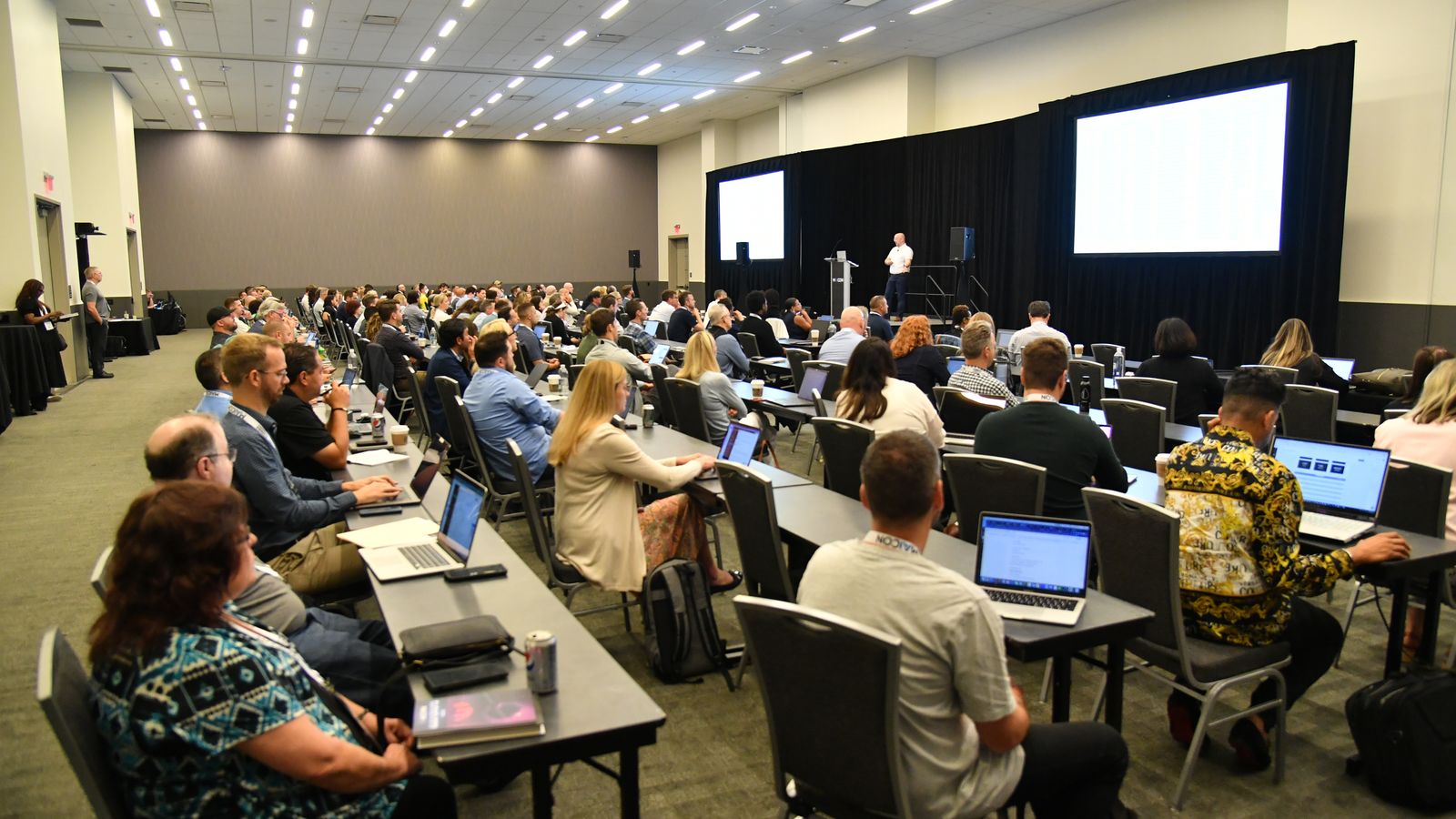 Martin Broadhurst speaking to an engaged conference audience